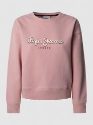 Pepe Jeans Bluza "Maddy" w kolorze jasnoróżowym rozmiar: M. Różowe bluzy Pepe Jeans, m, bez wzorów, z bawełny, bez kaptura. Za 184.89 zł.