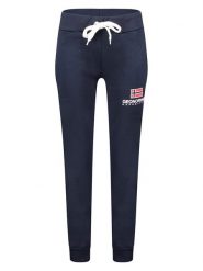 Geographical Norway Spodnie dresowe "Max" w kolorze granatowym rozmiar: XXL. Niebieskie spodnie dresowe Geographical Norway, xxl, bez wzorów, z dresówki. Za 96.83 zł.