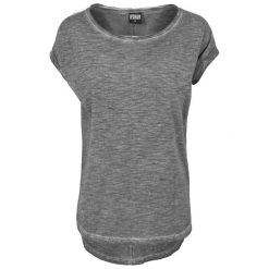 Koszulka Damska Z Obniżonym Stanem. Szare bluzki Urban Classics, s, bez wzorów, sportowe, bez kołnierzyka, bez ramiączek. Za 75.99 zł.
