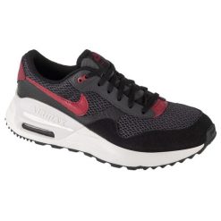 Buty sportowe Sneakersy unisex, Nike Air Max System GS. Czarne obuwie sportowe Nike, bez zapięcia, trekkingowe, nike air max. Za 339.99 zł.