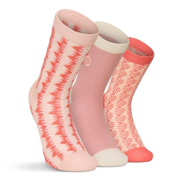 Skarpetki bawełniane 3-pak Lifestyle Siroko Monogram Pink. Czerwone skarpety SIROKO, bez wzorów, z bawełny. Za 60.80 zł.