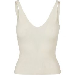 Damski tank top Urban Classics Rib. Białe koszulki sportowe Urban Classics, bez wzorów, bez ramiączek. Za 152.50 zł.