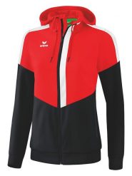 Erima Kurtka sportowa "Squad" w kolorze czerwono-czarnym rozmiar: 38. Czarne kurtki sportowe Erima, bez wzorów, z materiału, bez kaptura, outdoorowe. Za 114.44 zł.