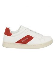 Benetton Sneakersy w kolorze biało-czerwonym rozmiar: 38. Białe trampki Benetton, bez wzorów, bez zapięcia. Za 193.70 zł.