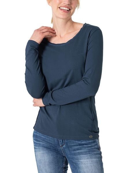 Timezone Koszulka w kolorze granatowym rozmiar: M. Niebieskie bluzki Timezone, m, bez wzorów, bez kołnierzyka, bez ramiączek. Za 69.75 zł.