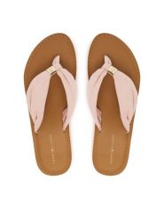 Tommy Hilfiger Japonki Th Ltr Footbed Summer Sandal FW0FW09194 Różowy. Czerwone klapki TOMMY HILFIGER, bez wzorów, z materiału, bez obcasa. Za 229.99 zł.