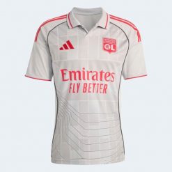 Oficjalna koszulka piłkarska ADIDAS Olympique Lyonnais 25/26 Trzecia. Bluzki Adidas, l, bez wzorów, sportowe, bez kołnierzyka, bez ramiączek. Za 459.99 zł.