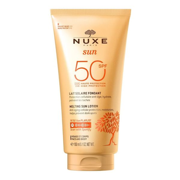 NUXE Kremowe mleczko do opalania z wysoką ochroną SPF 50, NUXE Sun 150 ml Ochrona przeciwsłoneczna. Kremy do opalania Nuxe. Za 124.99 zł.