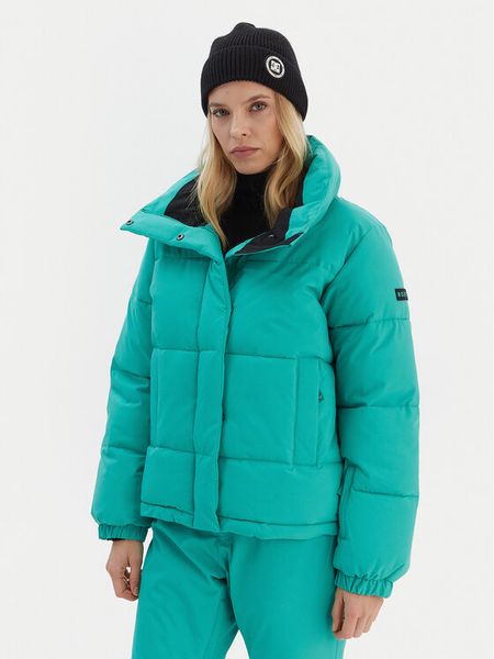 Roxy Kurtka narciarska Snow Winter Rebel JK ERJTJ03545 Zielony Regular Fit. Zielone kurtki narciarskie Roxy, na zimę, s, bez wzorów, z syntetyku, bez kaptura, narciarskie. Za 609.99 zł.