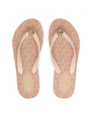 MICHAEL Michael Kors Japonki Posie Flip Flop 40S6PSFA2Q Różowy. Czerwone klapki MICHAEL Michael Kors, bez wzorów, z syntetyku, bez obcasa. Za 319.99 zł.