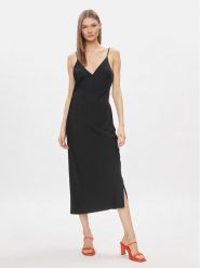 Calvin Klein Sukienka letnia K20K206776 Czarny Regular Fit. Czarne sukienki Calvin Klein, na lato, bez wzorów, z syntetyku, bez kołnierzyka, bez ramiączek. Za 489.99 zł.