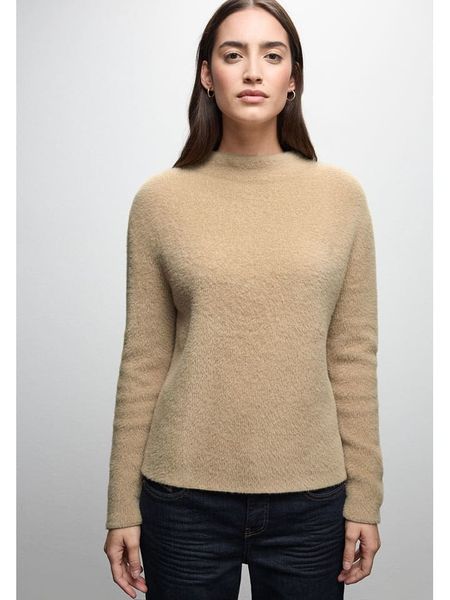 Street One Sweter w kolorze beżowym rozmiar: 40. Brązowe swetry Street One, bez wzorów, bez ramiączek. Za 164.95 zł.