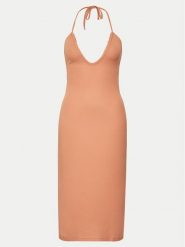 Roxy Sukienka letnia Late Sunset ERJKD03467 Pomarańczowy Slim Fit. Brązowe sukienki Roxy, na lato, m, bez wzorów, z syntetyku, bez kołnierzyka, bez ramiączek. Za 139.99 zł.