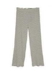 Vero Moda Spodnie w kolorze beżowo-czarnym rozmiar: XS. Brązowe spodnie materiałowe Vero Moda, na co dzień, xs, bez wzorów, z materiału, z podwyższonym stanem. Za 66.47 zł.