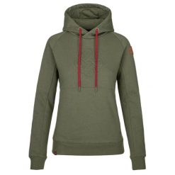 Bluza damska Kilpi SOHEY-W. Zielone bluzy Kilpi, bez wzorów, z bawełny, z kapturem. Za 173.00 zł.