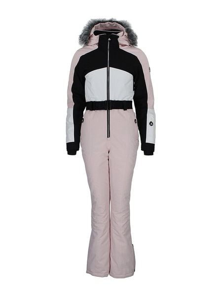 Peak Mountain Kombinezon narciarski "Arctico" w kolorze jasnoróżowym rozmiar: XL. Różowe spodnie sportowe Peak Mountain, m, bez wzorów, z tkaniny, narciarskie. Za 765.09 zł.
