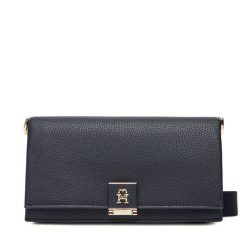 Torebka Tommy Hilfiger. Niebieskie torebki klasyczne TOMMY HILFIGER, bez wzorów, bez dodatków. Za 599.99 zł.