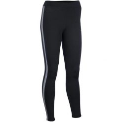 Legginsy z odblaskowym paskiem damskie Avento. Czarne legginsy Avento, na jesień, s, bez wzorów, z materiału, do biegania. Za 170.50 zł.
