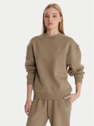 Guess Bluza V6RQ13 K9V31 Beżowy Regular Fit. Brązowe bluzy Guess, s, z aplikacjami, z bawełny, bez kaptura. Za 299.99 zł.