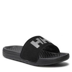 Klapki Helly Hansen. Czarne klapki Helly Hansen, bez wzorów, bez obcasa. Za 119.99 zł.