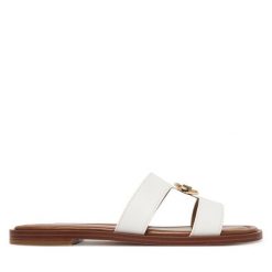 Klapki MICHAEL Michael Kors. Białe klapki MICHAEL Michael Kors, bez wzorów, bez obcasa. Za 529.99 zł.