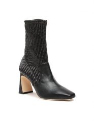 Alberta Ferretti Botki 22251A6102 8011 Czarny. Czarne botki Alberta Ferretti, bez wzorów, ze skóry, bez obcasa, na słupku, bez zapięcia. Za 3,699.00 zł.
