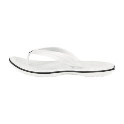 Japonki damskie Crocs Crocband Flip. Białe klapki Crocs, bez wzorów, z materiału, bez obcasa. Za 269.99 zł.