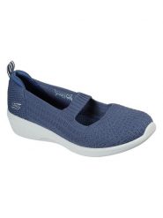 Skechers Baleriny "Arya - Mellow Idea" w kolorze niebieskim rozmiar: 36,5. Niebieskie baleriny Skechers, bez wzorów, bez obcasa. Za 105.51 zł.