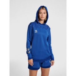 Damska bluza z kapturem Hummel hmlLEAD poly. Niebieskie bluzy Hummel, s, bez wzorów, z kapturem. W wyprzedaży za 231.65 zł.