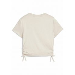 Młodzieżowa koszulka FLAMING LOVE z węzłem PUMA Alpine Snow White. Biała bluzki Puma, m, bez wzorów, z gumy, młodzieżowe, bez kołnierzyka, bez ramiączek. Za 99.00 zł.