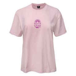 Koszulka damska Hi-Tec Lady Ameli - różowa, Rozmiar XS. Czerwone koszulki sportowe Hi-tec, bez wzorów, z bawełny, bez ramiączek, do biegania. Za 34.99 zł.