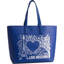 Torebka LOVE MOSCHINO - JC4087PP17LK0750 Blu. Niebieskie shopper Love Moschino, bez wzorów, ze skóry ekologicznej, bez dodatków. W wyprzedaży za 429.00 zł.