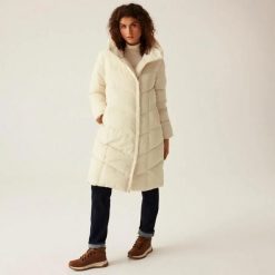 Parka damska Regatta Nurie. Białe parki Regatta, s, z materiału, eleganckie, z kapturem. Za 333.50 zł.