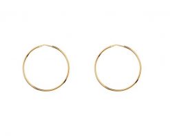 Kolczyki srebrne - koła, 44 mm. Szare kolczyki Apart, pozłacane. Za 224.00 zł.