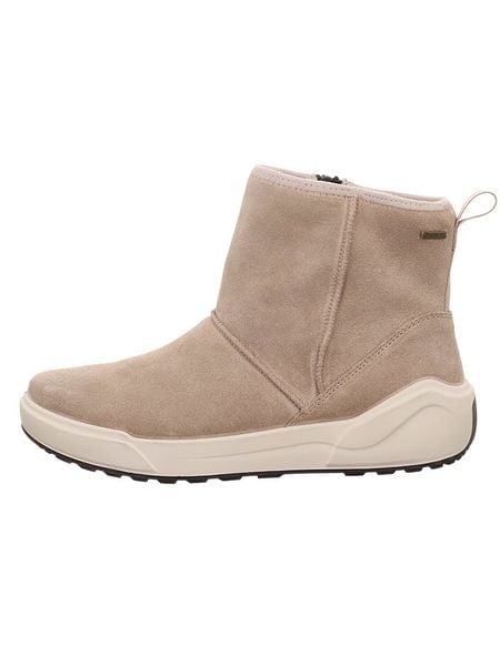 Legero Skórzane botki zimowe "Cosy" w kolorze beżowym rozmiar: 37. Brązowe botki Legero, na zimę, bez wzorów, z gore-texu, bez obcasa, bez zapięcia. Za 234.95 zł.