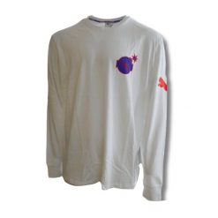 Koszulka PUMA x THE HUNDREDS Longsleeve T-shirt. Białe bluzki Puma, xl, bez wzorów, bez kołnierzyka, bez ramiączek. Za 179.00 zł.