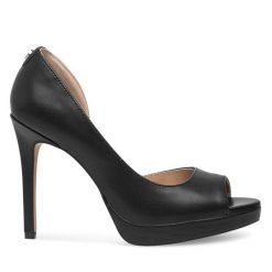 Szpilki Nine West. Czarne szpilki Nine West, bez wzorów, bez obcasa, na szpilce, bez zapięcia. Za 219.99 zł.