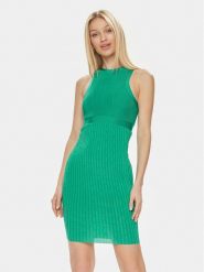 Marciano Guess Sukienka dzianinowa 4GGK08 5814Z Zielony Bodycon Fit. Zielone sukienki Marciano Guess, z aplikacjami, z dzianiny, bez kołnierzyka, bez ramiączek, bodycon. Za 409.99 zł.