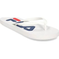 Japonki damskie Fila Troy Slipper. Białe klapki Fila, bez wzorów, z materiału, bez obcasa. Za 99.99 zł.