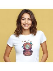 WOOOP Koszulka "Inner space square" w kolorze białym rozmiar: L. Białe bluzki Wooop, l, bez wzorów, bez kołnierzyka, bez ramiączek. Za 56.99 zł.