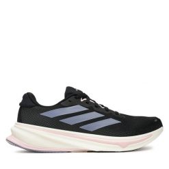 Buty do biegania adidas. Czarne obuwie sportowe Adidas, bez zapięcia, do biegania. Za 649.99 zł.