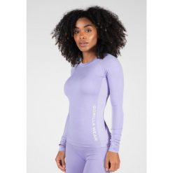 Selah Bezszwowe Długi rękaw ilac. Fioletowe biustonosze GORILLA WEAR, bez wzorów. Za 256.00 zł.