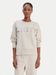 DKNY Sport Bluza DP6T1561 Beżowy Oversize. Brązowe bluzy DKNY Sport, xs, bez wzorów, z bawełny, bez kaptura. Za 309.99 zł.