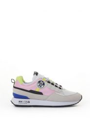 North Sails Sneakersy w kolorze jasnoróżowo-jasnoszarym rozmiar: 38. Różowe trampki North Sails, bez wzorów, z materiału, bez zapięcia. Za 252.32 zł.