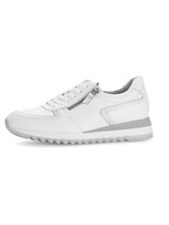 Gabor Skórzane sneakersy w kolorze białym rozmiar: 38,5. Białe trampki Gabor, bez wzorów, ze skóry, bez zapięcia. Za 268.55 zł.