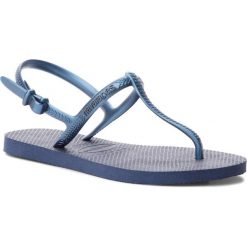 Sandały HAVAIANAS - Freedom Sl Cf 41371100555 Navy Blue. Niebieskie klapki Havaianas, bez wzorów, z materiału, bez obcasa, bez zapięcia. W wyprzedaży za 79.00 zł.