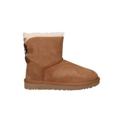 Buty damskie śniegowce UGG Mini Bailey Bow II - 1016501-CHE. Brązowe trapery i śniegowce UGG. Za 1,138.49 zł.
