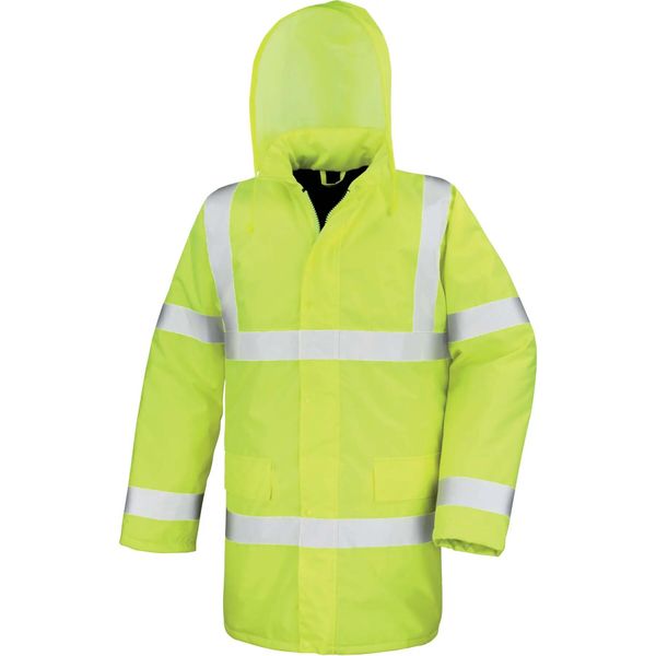 Parka Result High Viz Motorway. Żółte parki RESULT, xl, z polaru, bez kaptura. Za 152.20 zł.