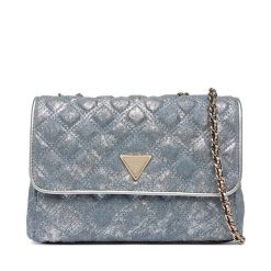 Torebka Guess. Niebieskie torebki klasyczne Guess, z aplikacjami, bez dodatków. Za 589.99 zł.