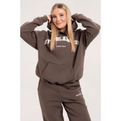 Bluza fitness damska Gym Glamour college. Brązowe bluzy GYM GLAMOUR, m, bez wzorów, bez kaptura. Za 199.99 zł.